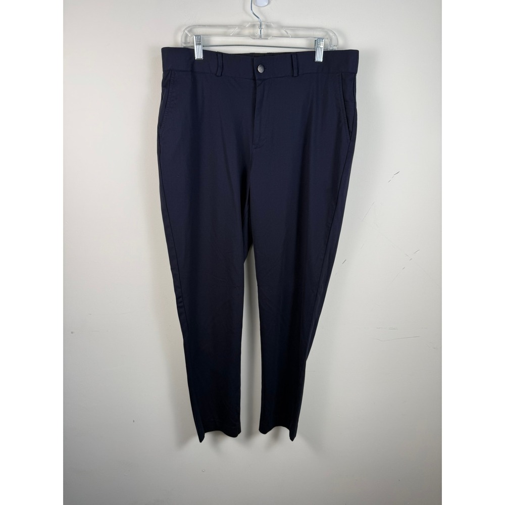 State and Liberty Navy Blue Stretch Dress Pants Mens 36x31 Performance Trousers